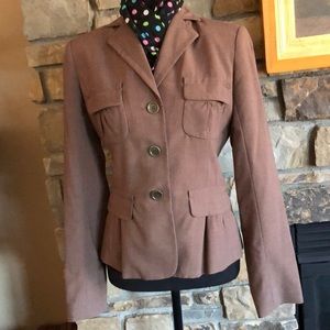 MAX STUDIO KHAKI TAN BLAZER, 6 💐